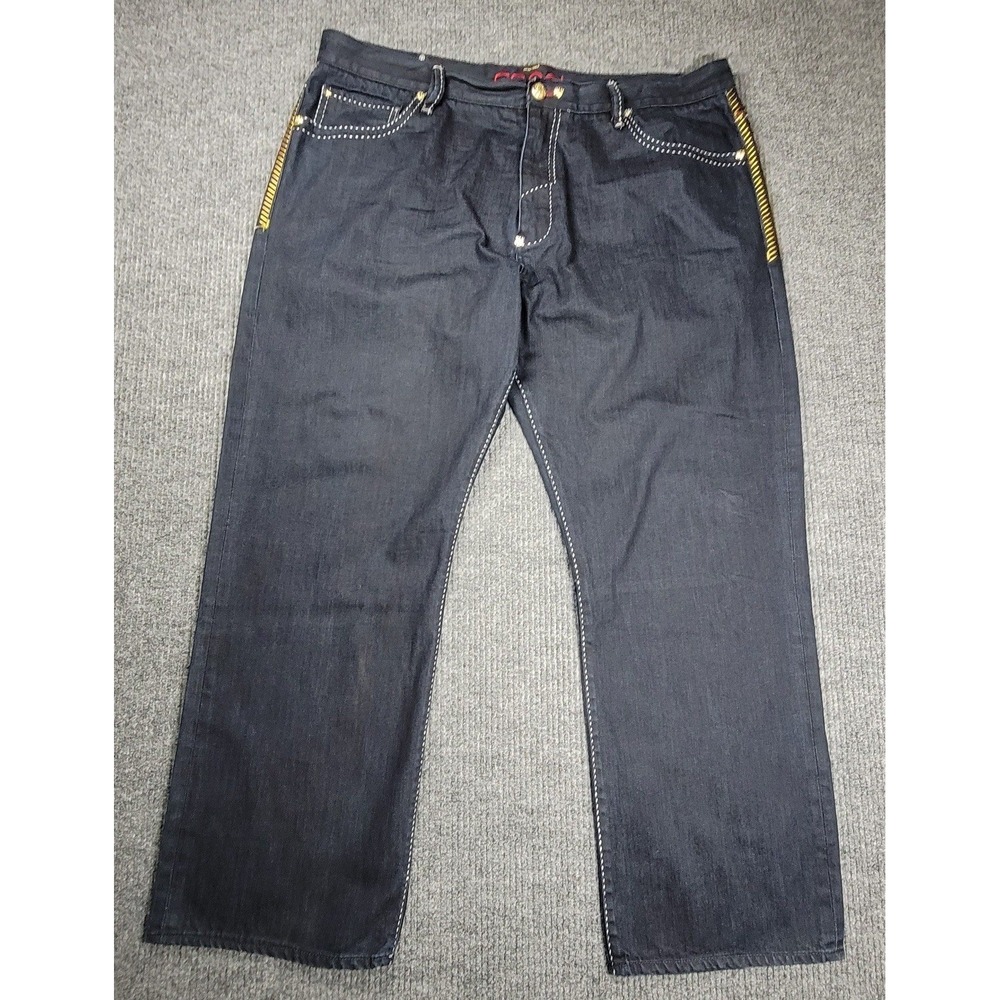 Vintage COOGI Jeans Men's Blue Embroidered Straight Leg Denim W44 L35 *READ*